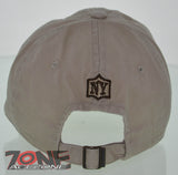 NEW! REIGN USA NEW YORK EST 1776 THE CAPITAL OF THE WORLD COTTON CAP HAT TAN