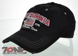 NEW! REIGN USA CALIFORNIA EST 1776 THE GOLDEN STATE COTTON CAP HAT BLACK
