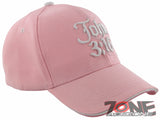 JOHN 3:16 SHADOW GOD JESUS CHRISTIAN BALL CAP HAT PINK