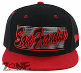 NEW! FLAT BILL SAN FRANCISCO CA STATE USA SNAPBACK BALL CAP HAT BLACK