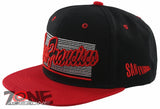 NEW! FLAT BILL SAN FRANCISCO CA STATE USA SNAPBACK BALL CAP HAT BLACK