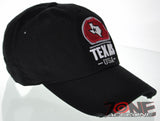 NEW! REIGN USA TEXAS STATE LONG STAR STATE COTTON CAP HAT BLACK