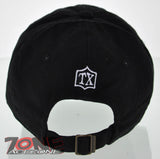 NEW! REIGN USA TEXAS STATE LONG STAR STATE COTTON CAP HAT BLACK