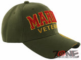 NEW! USMC US MARINE CORPS VETERAN SIDE ROUND BALL CAP HAT OLIVE