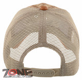 NEW! STRAW MESH METAL SCORPION FAUX LEATHER BALL CAP HAT TAN
