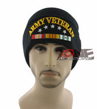 NEW! US ARMY VETERAN CAP HAT BEANIE BLACK