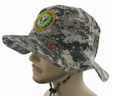 NEW! US ARMY ROUND LICENSED BUCKET MILITARY HAT BOOINE CAP ACU CAMO