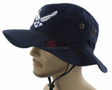 NEW! AIR FORCE USAF WING LICENSED BUCKET MILITARY HAT BOOINE CAP NAVY