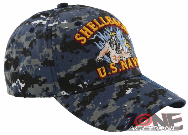 US NAVY SHELLBACK USN BALL CAP HAT DIGITAL NAVY CAMO – AceZone.com