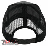 NEW! PLAIN SOLID MESH SNAPBACK BASEBALL CAP HAT BLACK GRAY