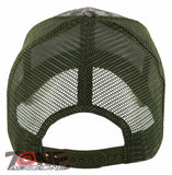 NEW! PLAIN SOLID MESH SNAPBACK BASEBALL CAP HAT OLIVE ACU CAMO
