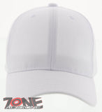 NEW! PLAIN SOLID MESH SNAPBACK BASEBALL CAP HAT ALL WHITE