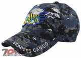 NEW! US NAVY SEABEES CAN DO BASEBALL CAP HAT DIGITAL NAVY CAMO