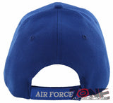 NEW! USAF AIR FORCE WING FRONT VETERAN BALL CAP HAT BLUE