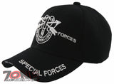 NEW US ARMY SPECIAL FORCES DE OPPRESSO LIBER BASEBALL CAP HAT BLACK