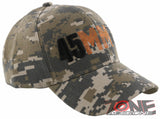 NEW! 45MM PISTOL GUN SIDE 45MM BASEBALL CAP HAT ACU CAMO