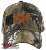 NEW! 45MM PISTOL GUN SIDE 45MM BASEBALL CAP HAT FOREST CAMO