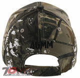NEW! 45MM PISTOL GUN SIDE 45MM BASEBALL CAP HAT FOREST CAMO