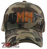 NEW! 45MM PISTOL GUN SIDE 45MM BASEBALL CAP HAT GREEN CAMO