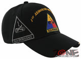 NEW! US ARMY 1ST ARMORED DIVISION OLD IRONSIDES IRON SOLDIERS CAP HAT BLACK