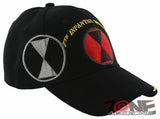 NEW! US ARMY 7TH INFANTRY DIVISION LIGHT, SILENT & DEADLY BALL CAP HAT BLACK