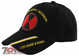 NEW! US ARMY 7TH INFANTRY DIVISION LIGHT, SILENT & DEADLY BALL CAP HAT BLACK