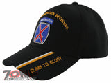 NEW! US ARMY 10TH MOUNTAIN DIVISION CLIMB TO GLORY BALL CAP HAT BLACK