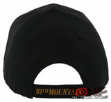 NEW! US ARMY 10TH MOUNTAIN DIVISION CLIMB TO GLORY BALL CAP HAT BLACK