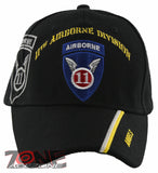 NEW! US ARMY 11TH AIRBORNE DIVISION ANGELS BALL CAP HAT BLACK