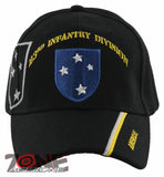 NEW! US ARMY 23RD INFANTRY DIVISION AMERICAL BALL CAP HAT BLACK