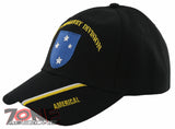 NEW! US ARMY 23RD INFANTRY DIVISION AMERICAL BALL CAP HAT BLACK
