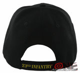 NEW! US ARMY 23RD INFANTRY DIVISION AMERICAL BALL CAP HAT BLACK
