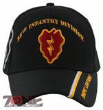 NEW! US ARMY 25TH INFANTRY DIVISION TROPIC LIGHTNING BALL CAP HAT BLACK