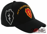 NEW! US ARMY 25TH INFANTRY DIVISION TROPIC LIGHTNING BALL CAP HAT BLACK