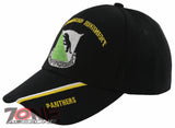 NEW! US ARMY 69TH ARMORED REGIMENT PANTHERS BALL CAP HAT BLACK