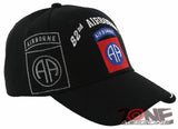 NEW! US ARMY 82ND AIRBORNE ALL THE WAY BALL CAP HAT BLACK