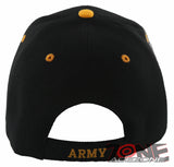 NEW! US ARMY RETIRED ROUND SIDE CAMO BALL CAP HAT BLACK