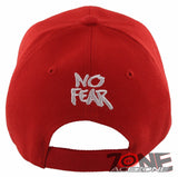 NO FEAR GOT FAITH SHADOW JESUS CHRISTIAN BALL CAP HAT RED