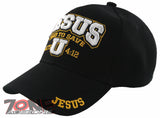 JESUS DIED TO SAVE U ACTS 4:12 CHRISTIAN BALL CAP HAT BLACK