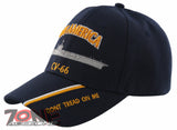 NEW! US NAVY USN USS AMERICA CV-66 DON’T TREAD ON ME BALL CAP HAT NAVY