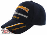 NEW! US NAVY USN USS NIMITZ CVN-68 TEAMWORK, A TRADITION BALL CAP HAT NAVY