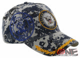 NEW! US NAVY USN ROUND SHADOW BALL CAP HAT ACU NAVY CAMO