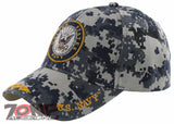 NEW! US NAVY USN ROUND SHADOW BALL CAP HAT ACU NAVY CAMO