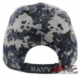 NEW! US NAVY USN ROUND SHADOW BALL CAP HAT ACU NAVY CAMO