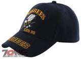 NEW! US NAVY USN SEABEES CAN DO BALL CAP HAT NAVY