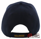 NEW! US NAVY USN SEABEES CAN DO BALL CAP HAT NAVY