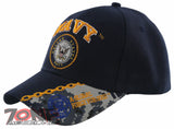 NEW! US NAVY USN A GLOBAL FORCE FOR GOOD BALL CAP HAT NAVY