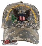 NEW! USA UNITED STATES OF AMERICA EAGLE BALL CAP HAT ACU CAMO