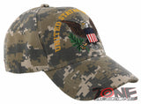 NEW! USA UNITED STATES OF AMERICA EAGLE BALL CAP HAT ACU CAMO