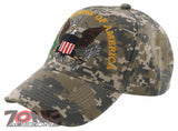 NEW! USA UNITED STATES OF AMERICA EAGLE BALL CAP HAT ACU CAMO